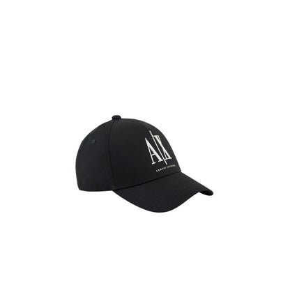 Armani Exchange Black Cotton Cap (Baseball Hat) Armani Exchange