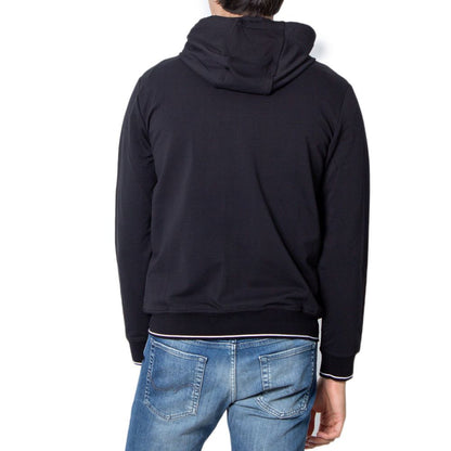 Armani Exchange Black Cotton Hoodie Armani Exchange