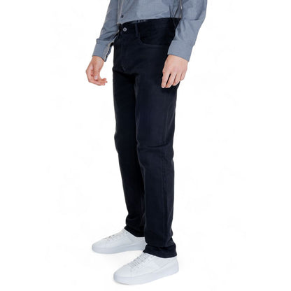Armani Exchange Black Cotton Skinny Pants Armani Exchange