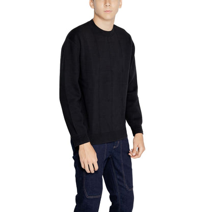 Armani Exchange Black Cotton Sweatshirt Armani Exchange