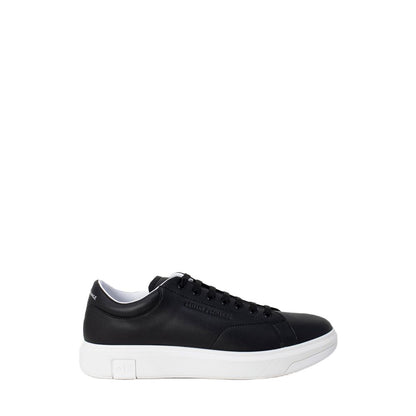 Armani Exchange Black Leather Low Top Sneakers Armani Exchange