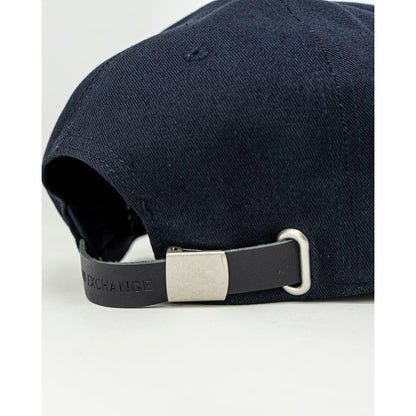 Armani Exchange Blue Cotton Cap (Baseball Hat) Armani Exchange
