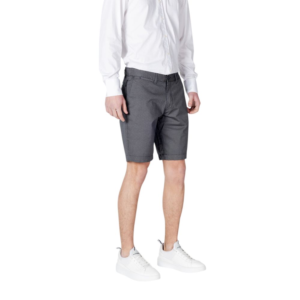 Armani Exchange Blue Cotton Shorts Armani Exchange