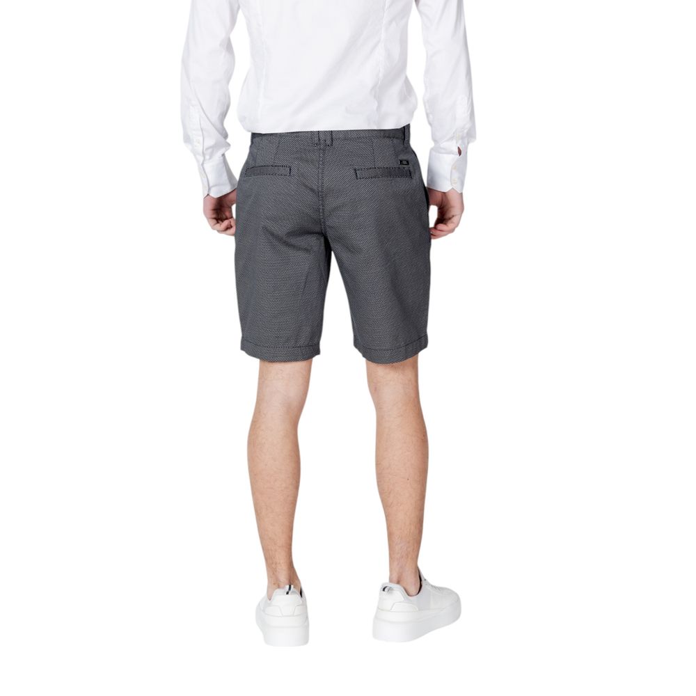 Armani Exchange Blue Cotton Shorts Armani Exchange