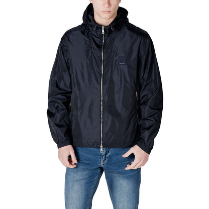 Armani Exchange Blue Polyamide Shell Jacket Armani Exchange