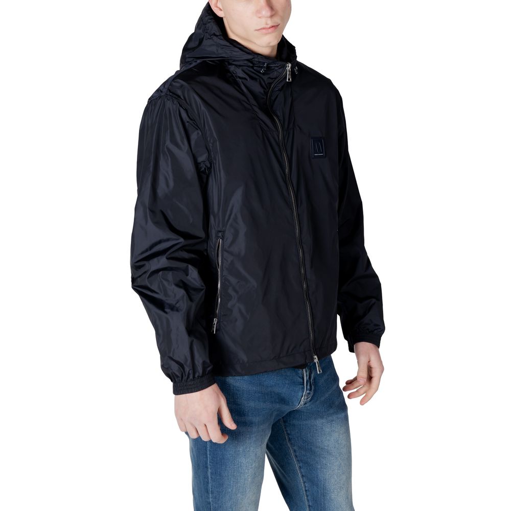 Armani Exchange Blue Polyamide Shell Jacket Armani Exchange