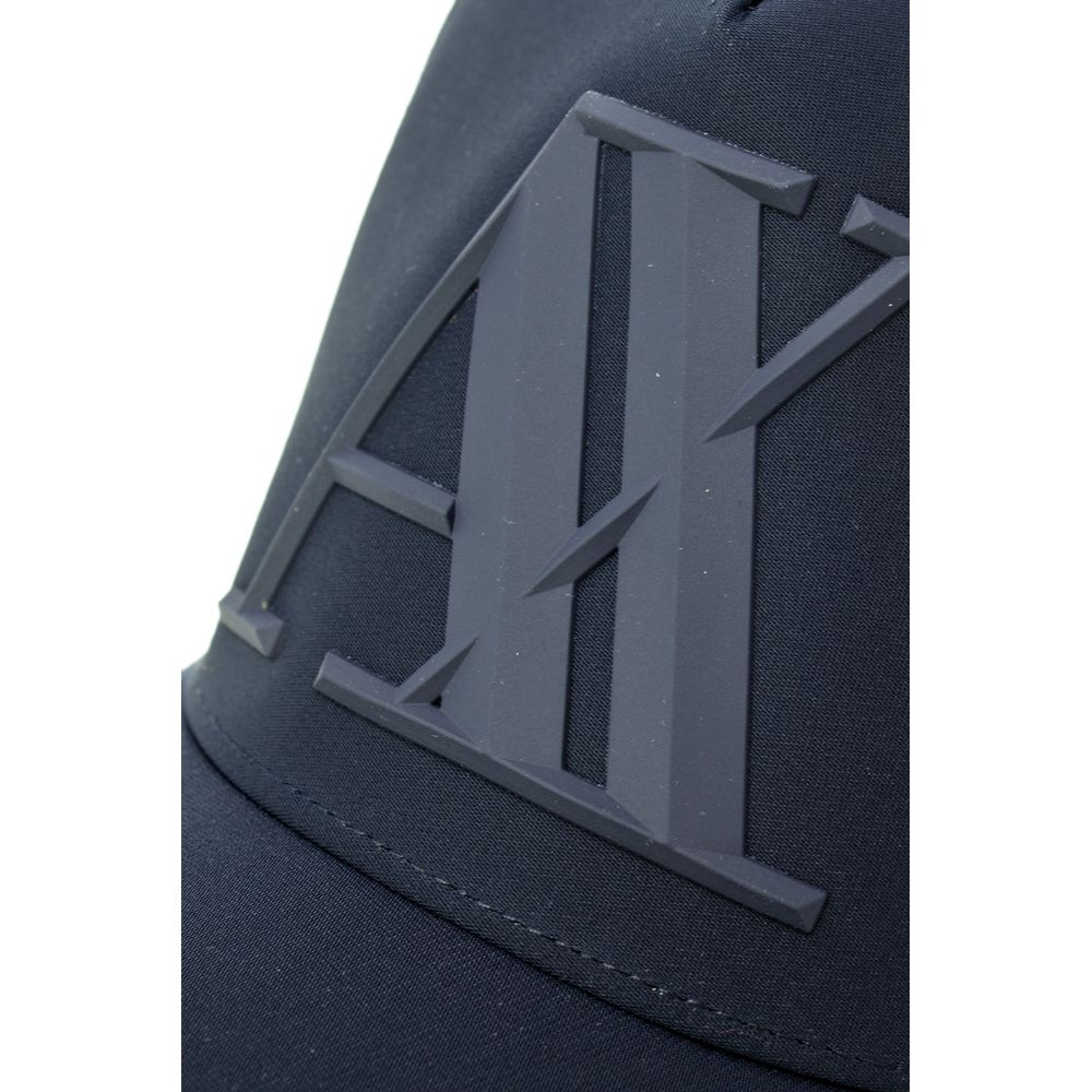 Armani Exchange Blue Polyester Cap (Baseball Hat) Armani Exchange