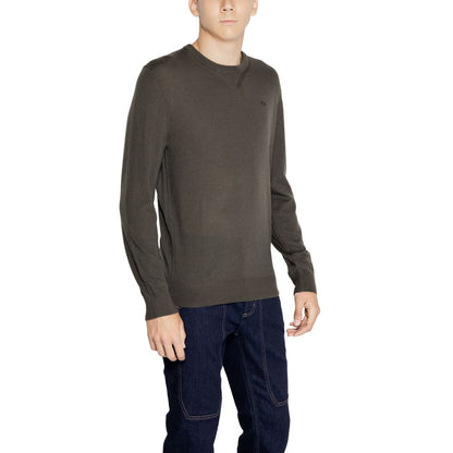 Armani Exchange Green Wool Sweatshirt Armani Exchange