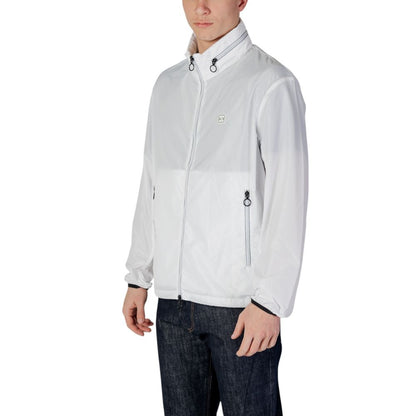 Armani Exchange White Polyester Shell Jacket Armani Exchange