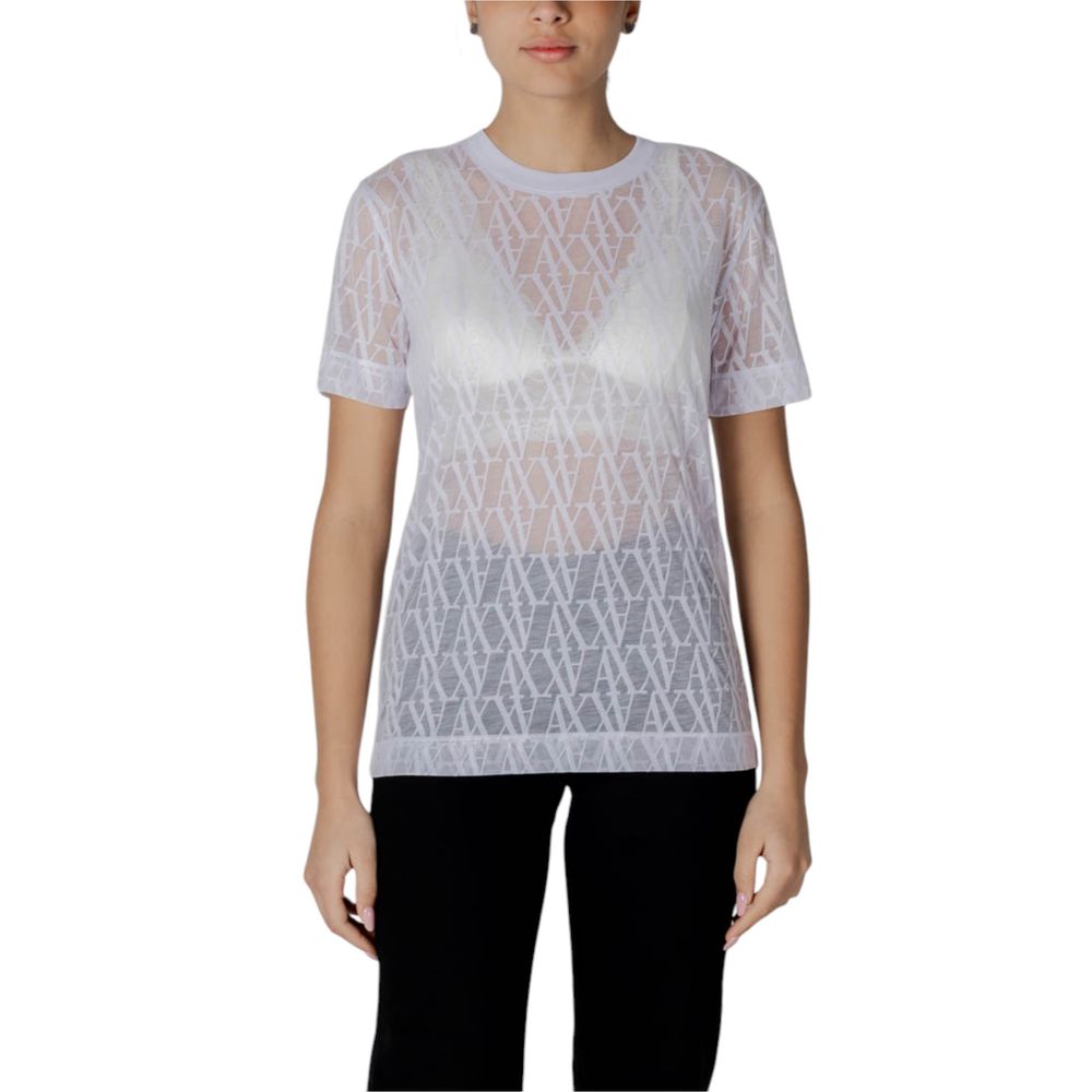Armani Exchange White Polyester T-Shirt Armani Exchange