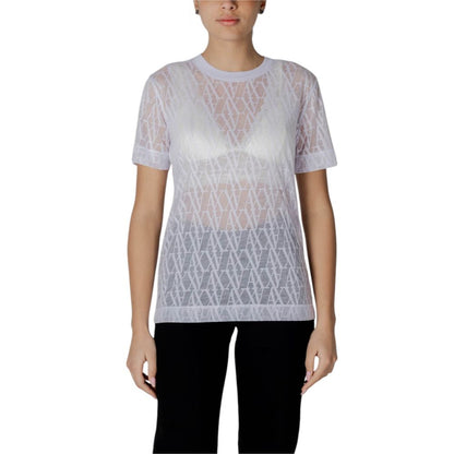 Armani Exchange White Polyester T-Shirt Armani Exchange