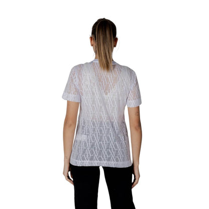 Armani Exchange White Polyester T-Shirt Armani Exchange