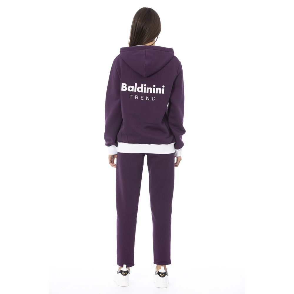 Baldinini Trend Purple Cotton Women Sweater