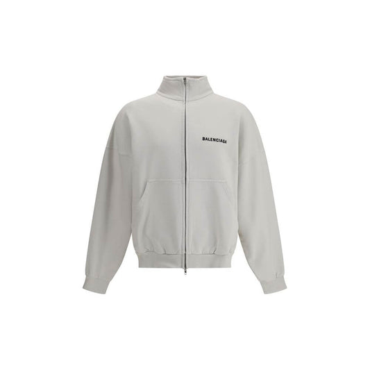 Balenciaga White Cotton Sweatshirt