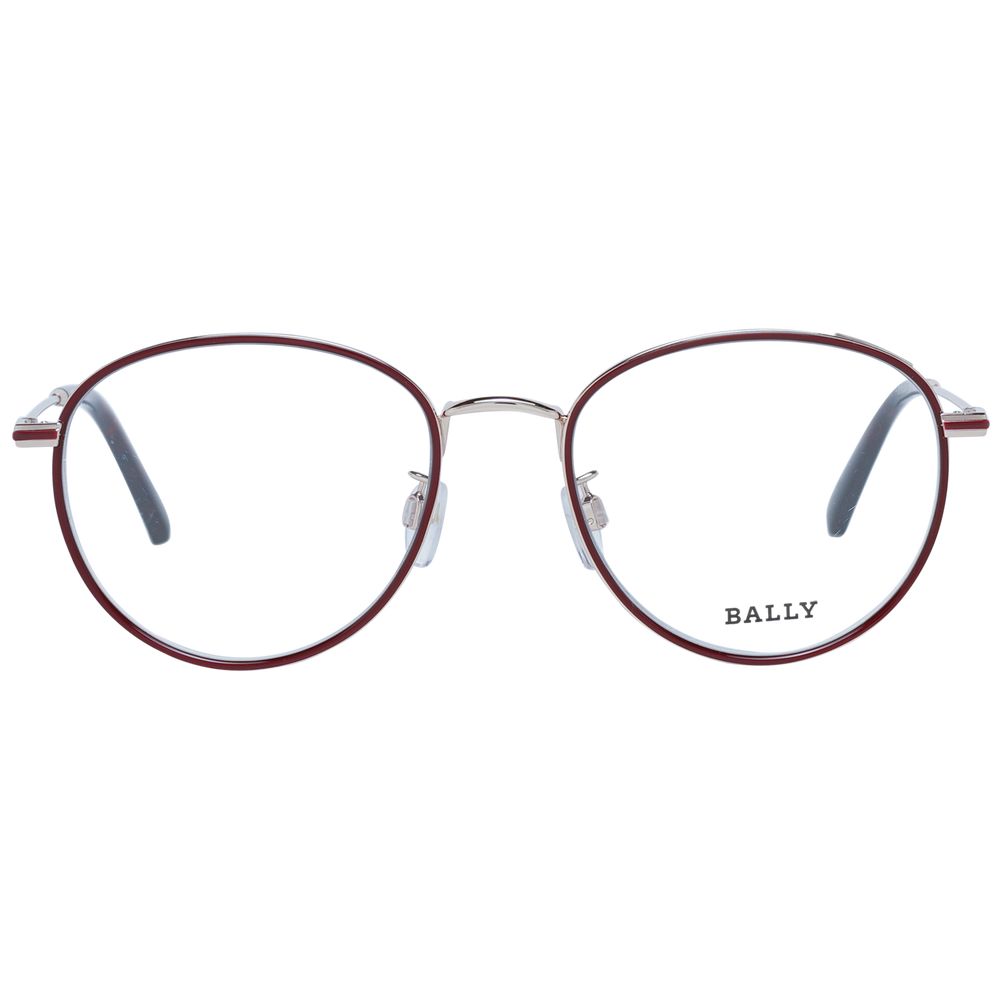Bally Burgundy Metal Glasses (Frames) Bally