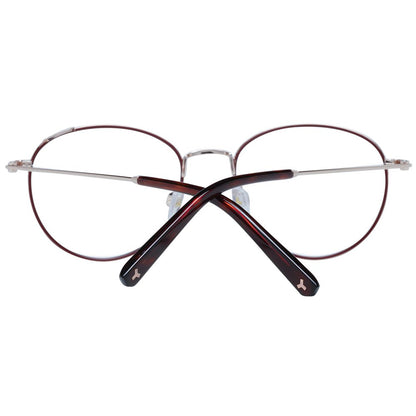 Bally Burgundy Metal Glasses (Frames) Bally