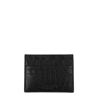 Billionaire Italian Couture Black Crocodile Cardholder Billionaire Italian Couture