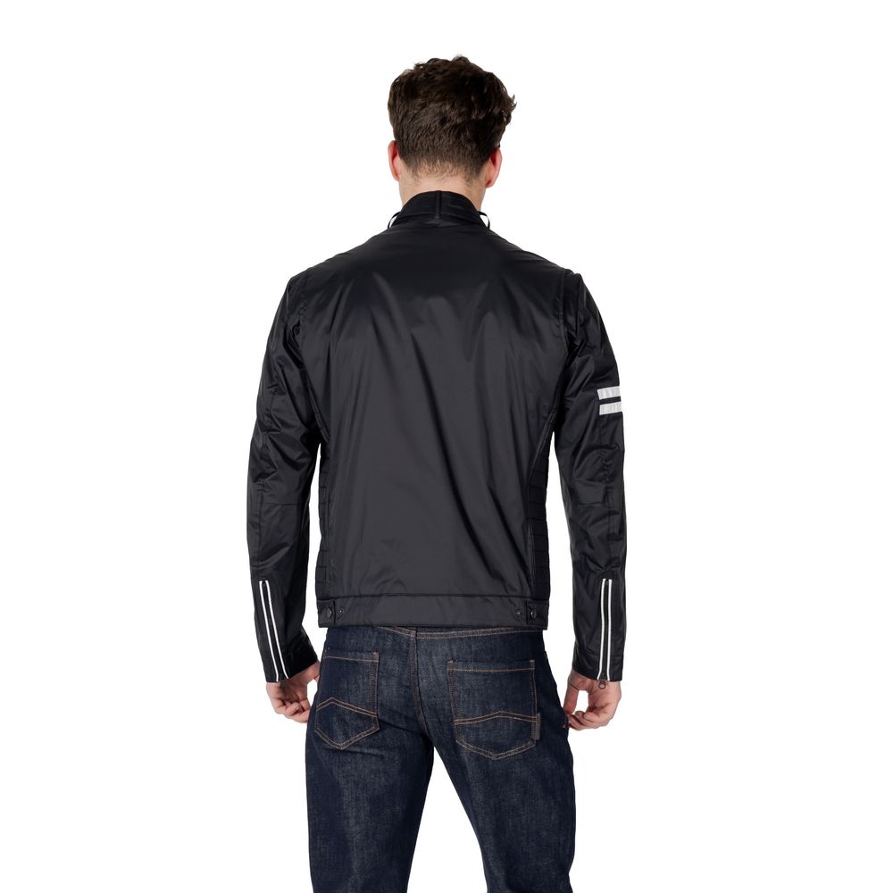 Blauer Black Polyamide Biker Jacket Blauer