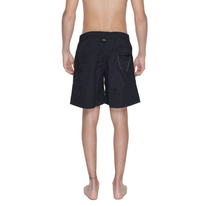 Blauer Black Polyamide Swim Shorts Blauer