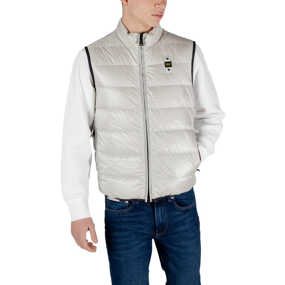 Blauer Gray Polyamide Sleveless Jacket Blauer