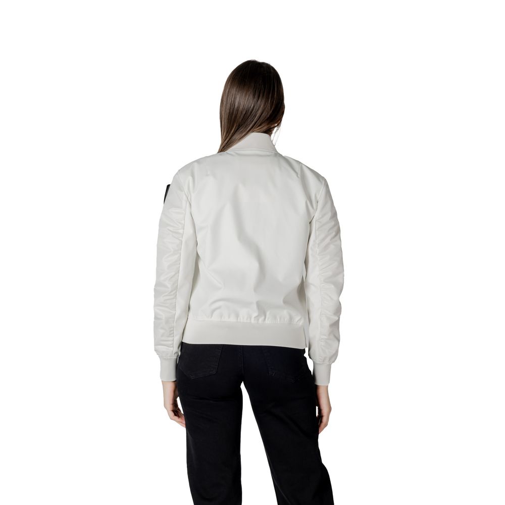 Blauer White Polyamide Bomber Blauer