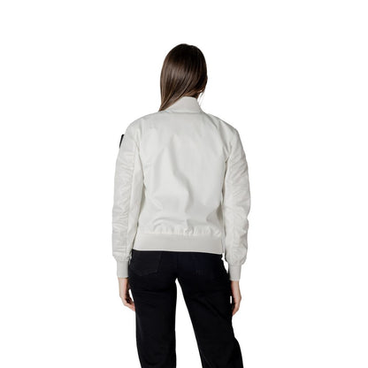 Blauer White Polyamide Bomber Blauer