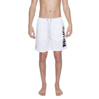 Blauer White Polyamide Swim Shorts Blauer