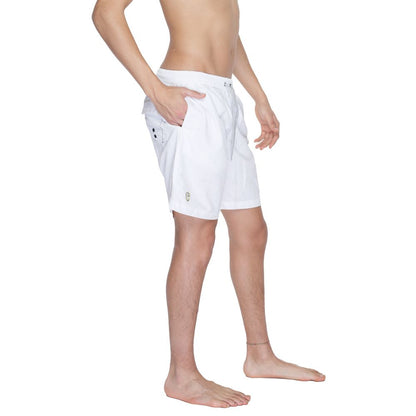 Blauer White Polyamide Swim Shorts Blauer