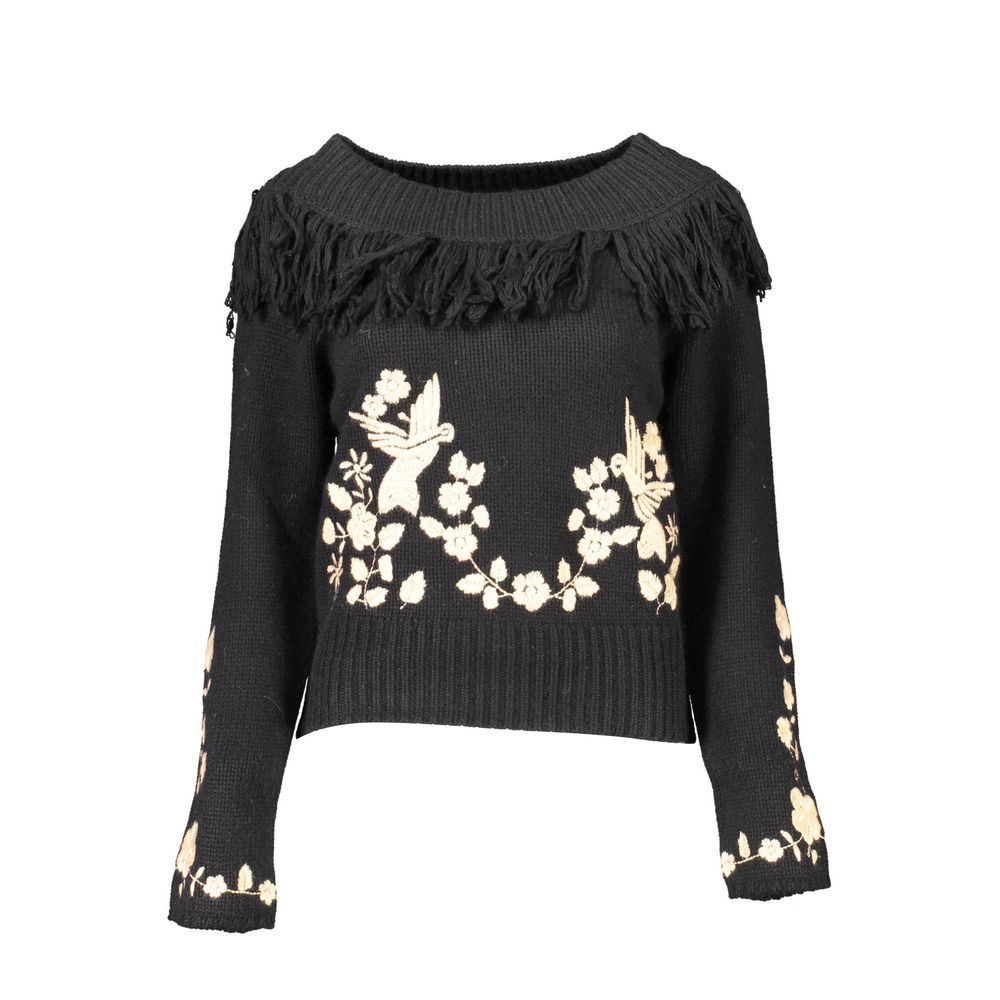 Blugirl Black Viscose Women Sweater Blugirl