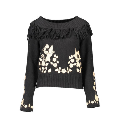 Blugirl Black Viscose Women Sweater Blugirl