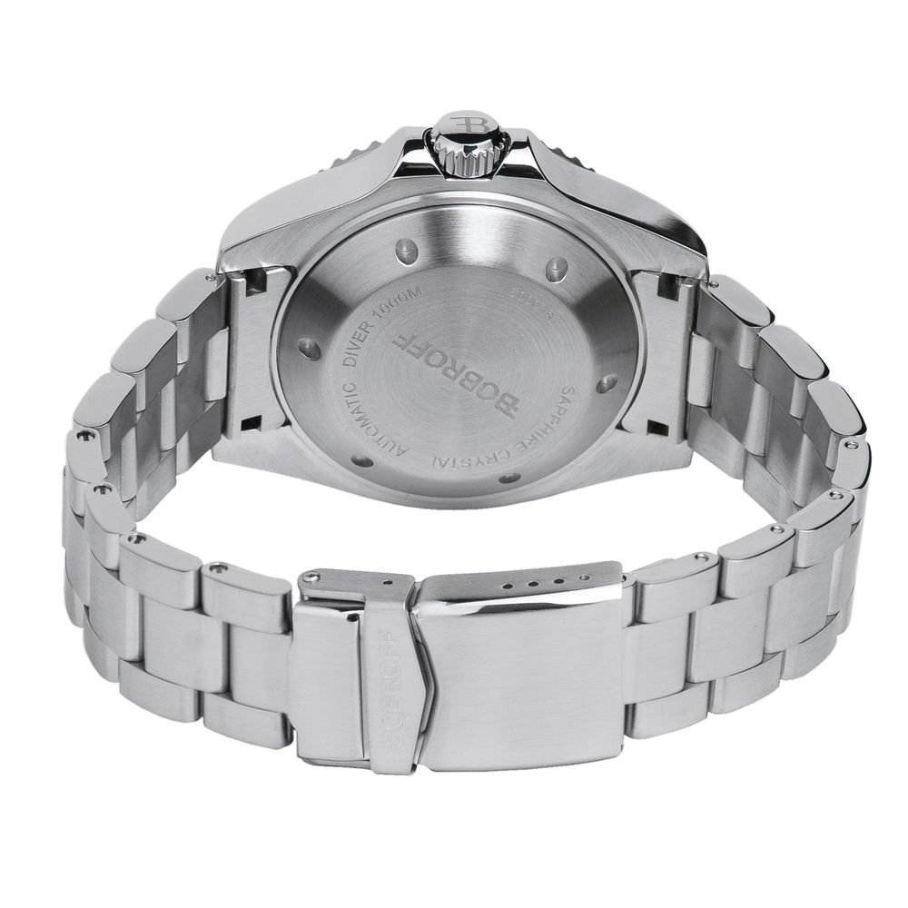 Bobroff Gray Stainless Steel Dress Watch Bobroff