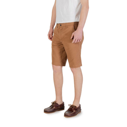 Borghese Beige Cotton Bermuda Shorts Borghese