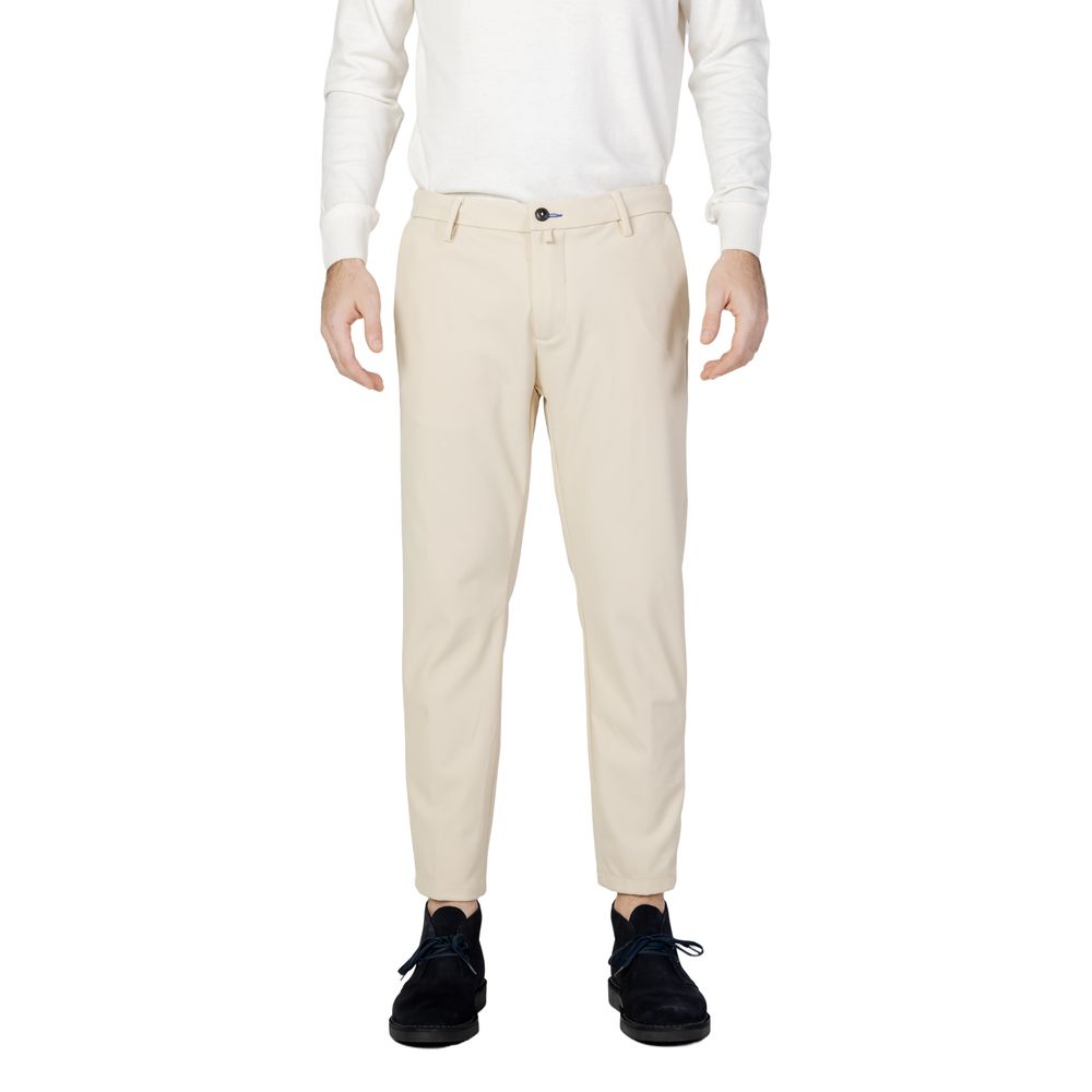 Borghese Beige Nylon Casual Pants Borghese