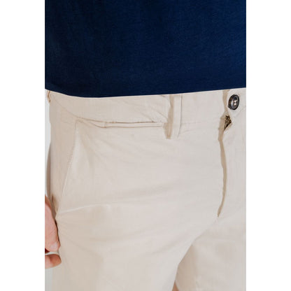 Borghese Bicolor Cotton Bermuda Shorts Borghese