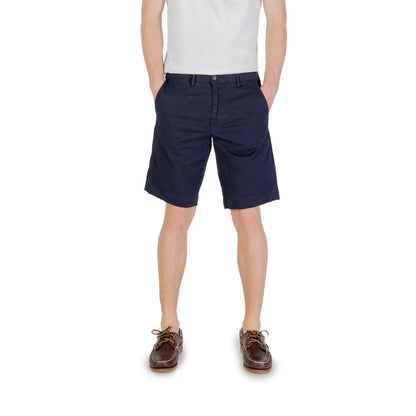 Borghese Blue Cotton Bermuda Shorts Borghese