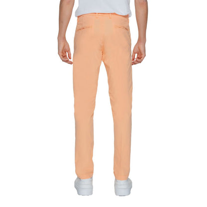 Borghese Orange Cotton Chino Pants Borghese