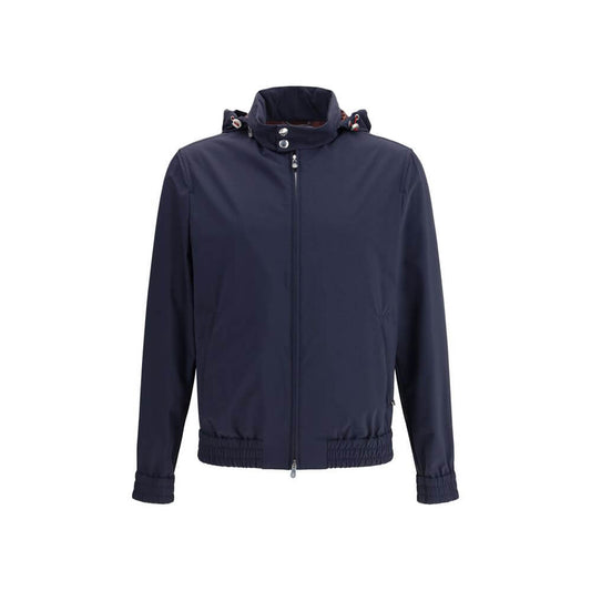Brunello Cucinelli Blue Polyamide Shell Jacket