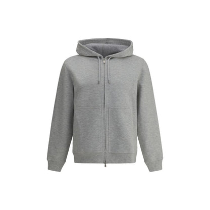 Brunello Cucinelli Gray Cotton Hoodie Brunello Cucinelli