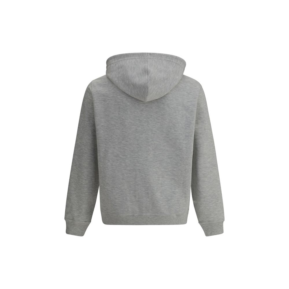 Brunello Cucinelli Gray Cotton Hoodie Brunello Cucinelli