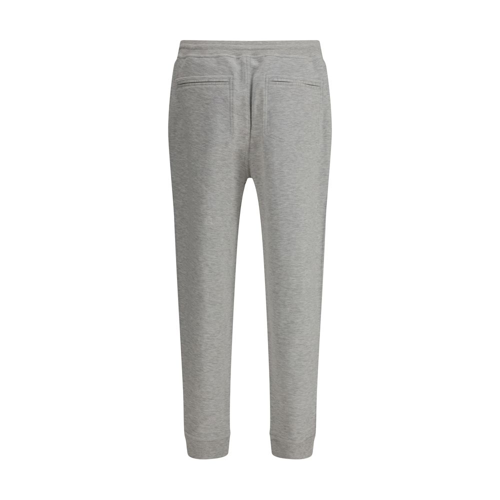 Brunello Cucinelli Gray Cotton Joggers (Workout Pants) Brunello Cucinelli