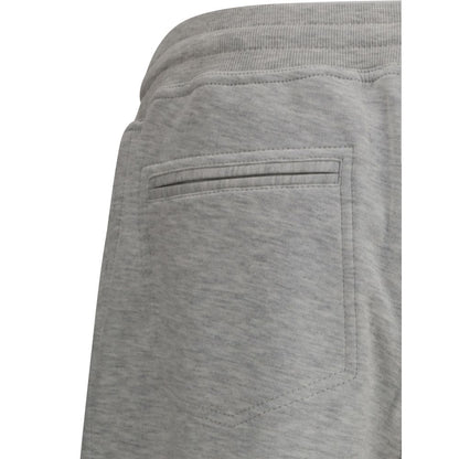 Brunello Cucinelli Gray Cotton Joggers (Workout Pants) Brunello Cucinelli