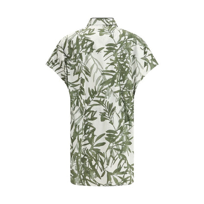 Brunello Cucinelli Multicolor Cotton Pattern Shirt Brunello Cucinelli