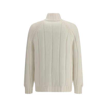 Brunello Cucinelli White Cashmere Coat Brunello Cucinelli