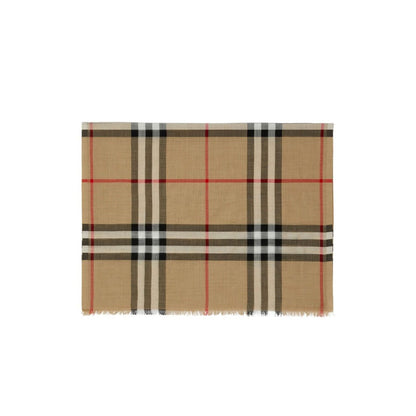 Burberry Check wool and silk scarf
