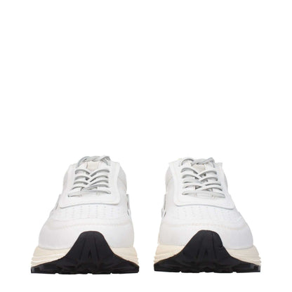 Buttero White Leather Chunky Sneakers