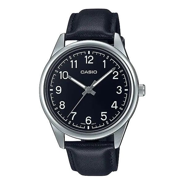 CASIO COLLECTION Mod. CASUAL. LEATHER - BLACK CASIO COLLECTION & VINTAGE