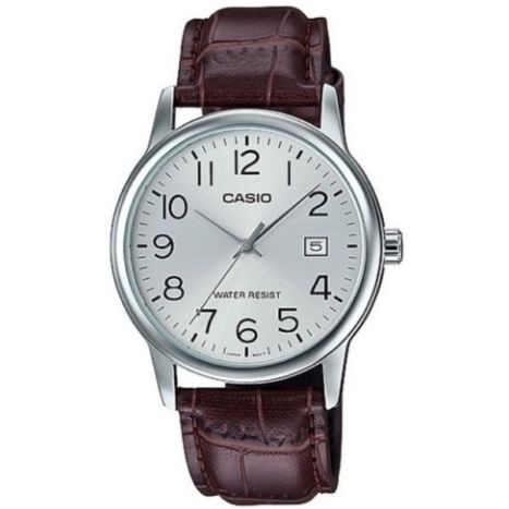 CASIO COLLECTION Mod. DATE. LEATHER - SILVER CASIO COLLECTION & VINTAGE