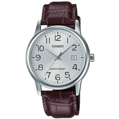CASIO COLLECTION Mod. DATE. LEATHER - SILVER CASIO COLLECTION & VINTAGE