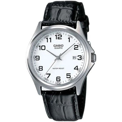 CASIO COLLECTION Mod. DATE - LEATHER. WHITE CASIO COLLECTION & VINTAGE