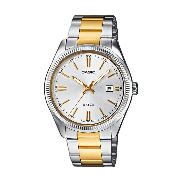 CASIO COLLECTION Mod. DATE. STEEL&GOLD - CHAMPAGNE CASIO COLLECTION & VINTAGE